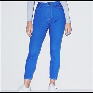 Bundle 3 for $30 American apparel bright blue crop pencil jean 27